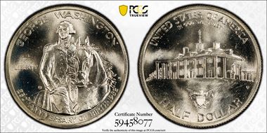 1982-D 50C Washington MS66