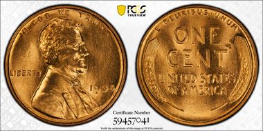 1935 1C MS68RD