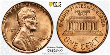 1964-D 1C MS64RD