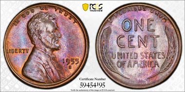 1955-S 1C MS63BN