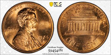 1974-S 1C MS64RD