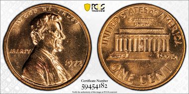 1972-S 1C MS65RD
