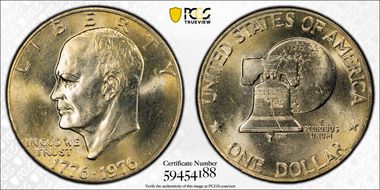 1976 $1 Type 2 MS64
