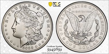 2025 $1 Morgan Dollar MS70