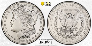 2025 $1 Morgan Dollar MS69