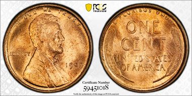 1909 VDB 1C MS65RD