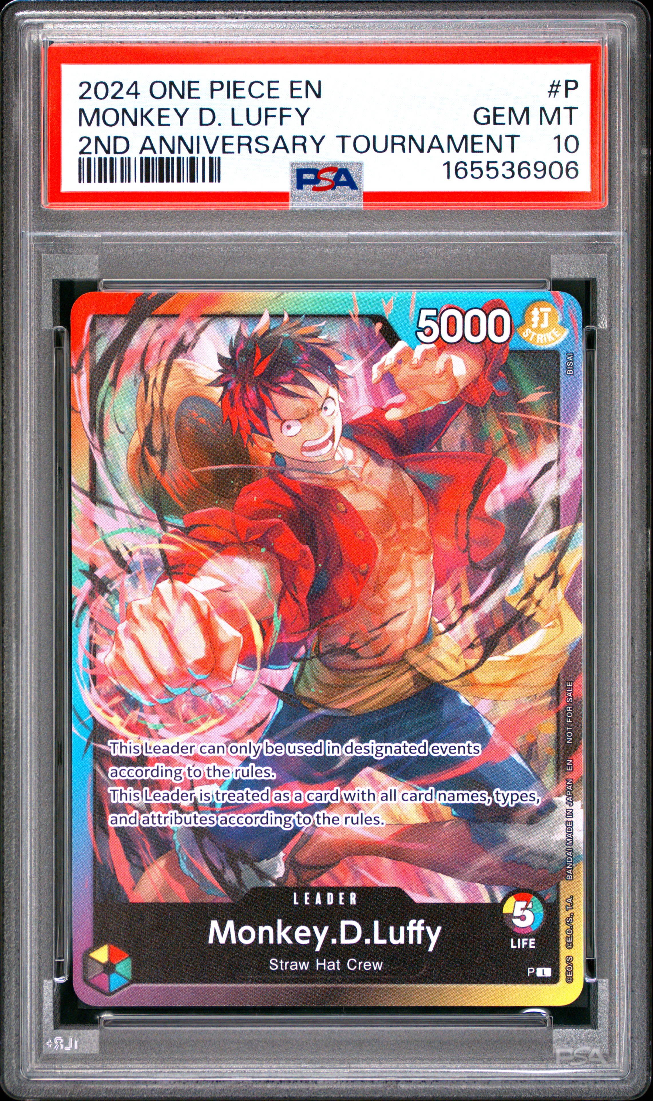 2024 #P Monkey D. Luffy PSA 10 One Piece Promos