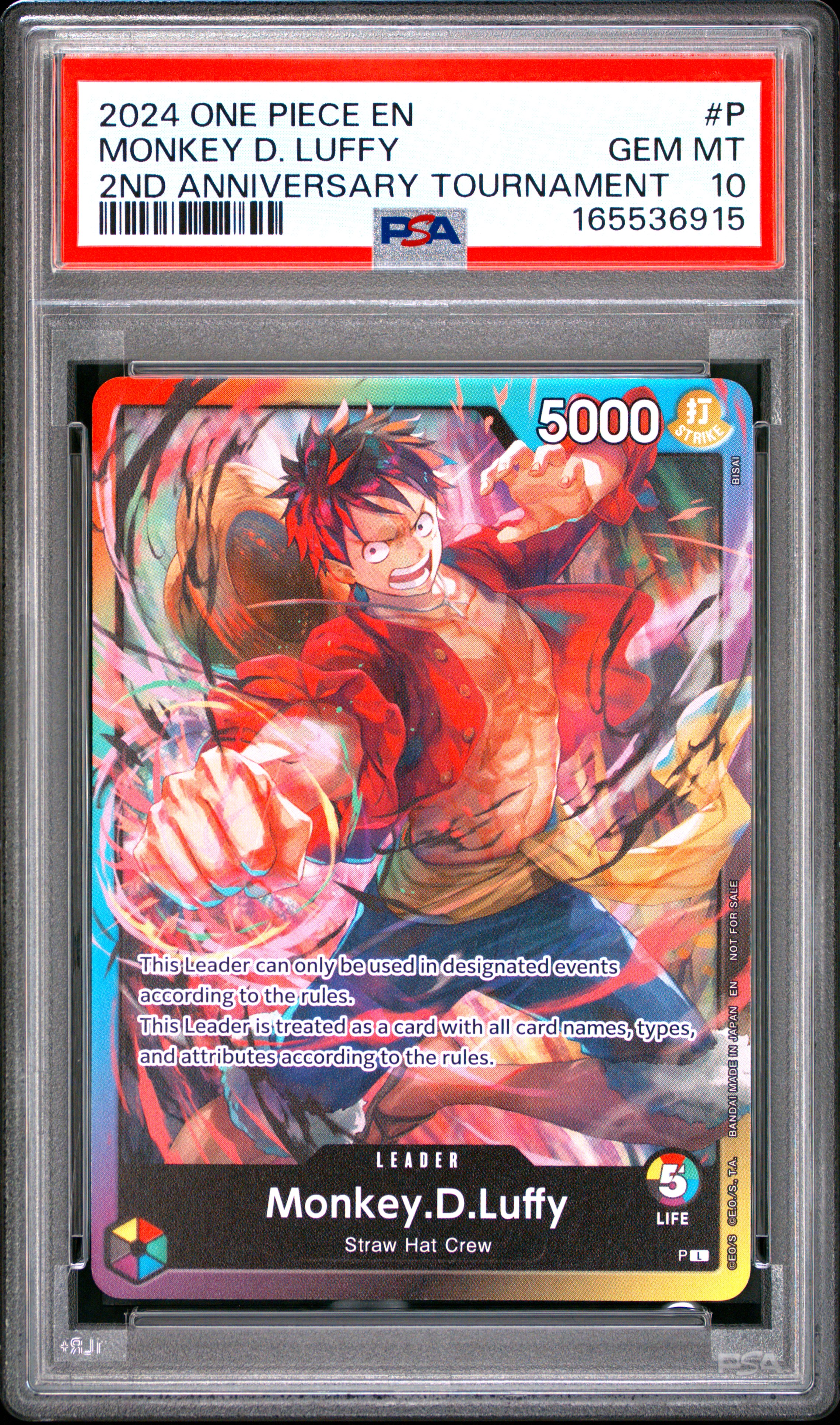 2024 #P Monkey D. Luffy PSA 10 One Piece Promos