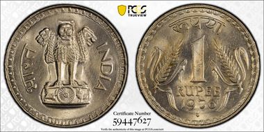 1976(B) Rupee MS66