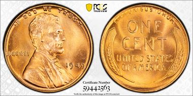 1949 1C MS67RD