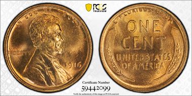 1916 1C MS67+ RD
