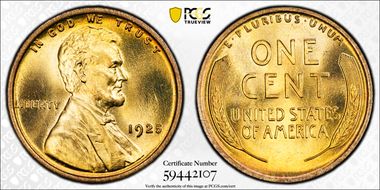 1925 1C MS67+ RD