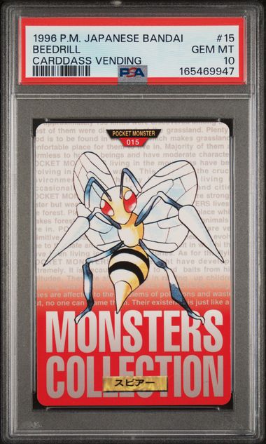 Beedrill card PSA 10, cert 165469947