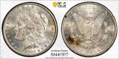 1882-CC $1 GSA Hoard MS62