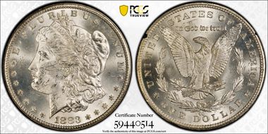 1883-CC $1 GSA Hoard MS63