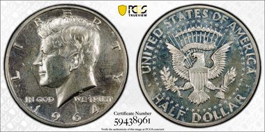 1964 50C Accented Hair, FS-401 PR63