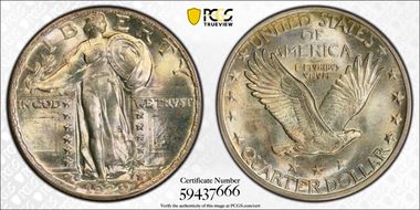 1929-D 25C MS65FH