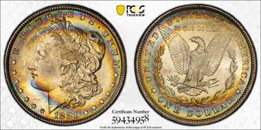 1881 $1 MS66