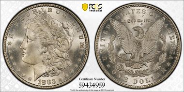 1883 $1 MS66