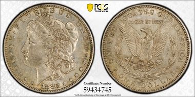 1883-S $1 AU50