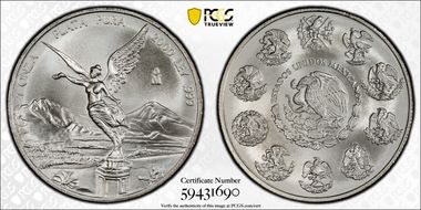 2000-Mo Onza Libertad Ag MS69