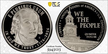 2026-S 25C U.S. Constitution Ag PR70DCAM