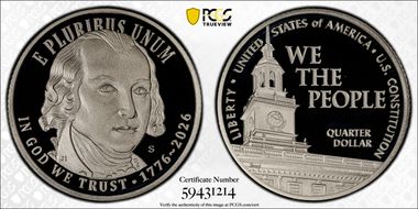 2026-S 25C U.S. Constitution Ag PR70DCAM