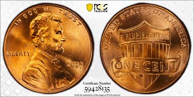 2023 1C Shield, Extra "V" MS66RD