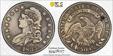 1833 50C VF35