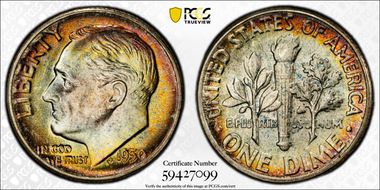 1950 10C MS67+ FB