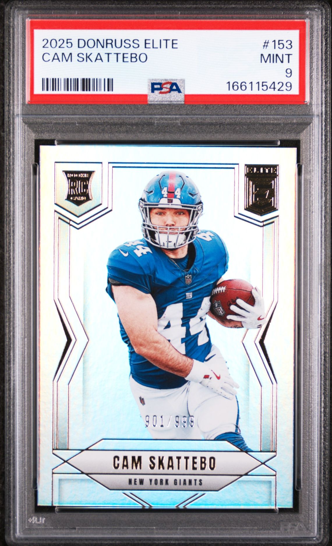 2025 Panini Donruss Elite Cam Skattebo #153 Mint 9 front