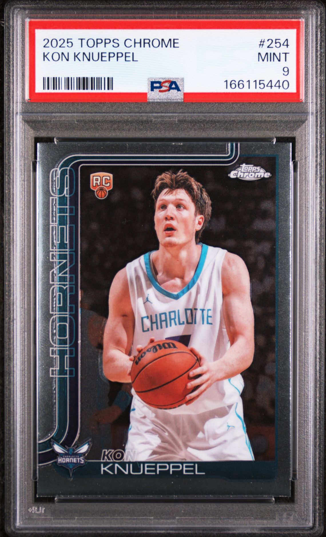 2025 Topps Chrome Kon Knueppel #254 Mint 9 front
