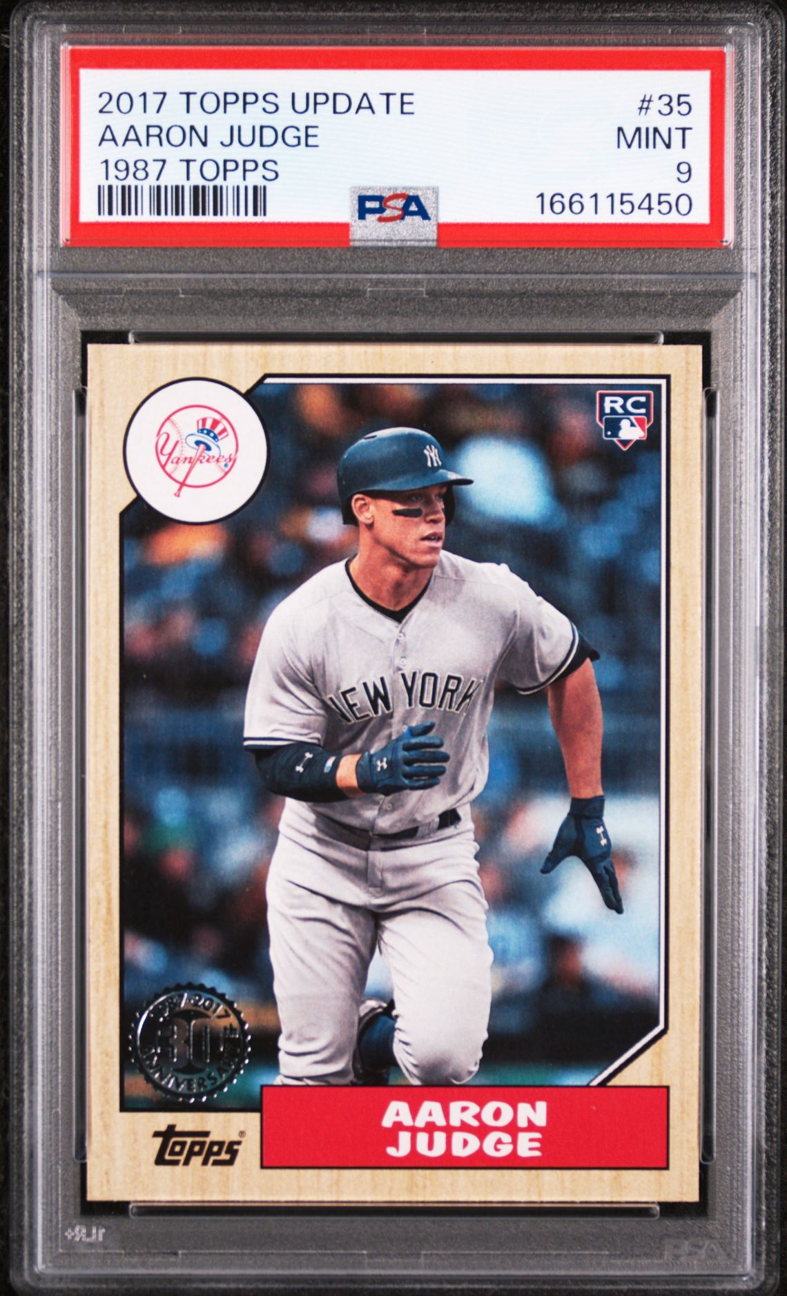 2017 Topps Update 1987 Topps Aaron Judge #35 (1987 Topps) Mint 9 front