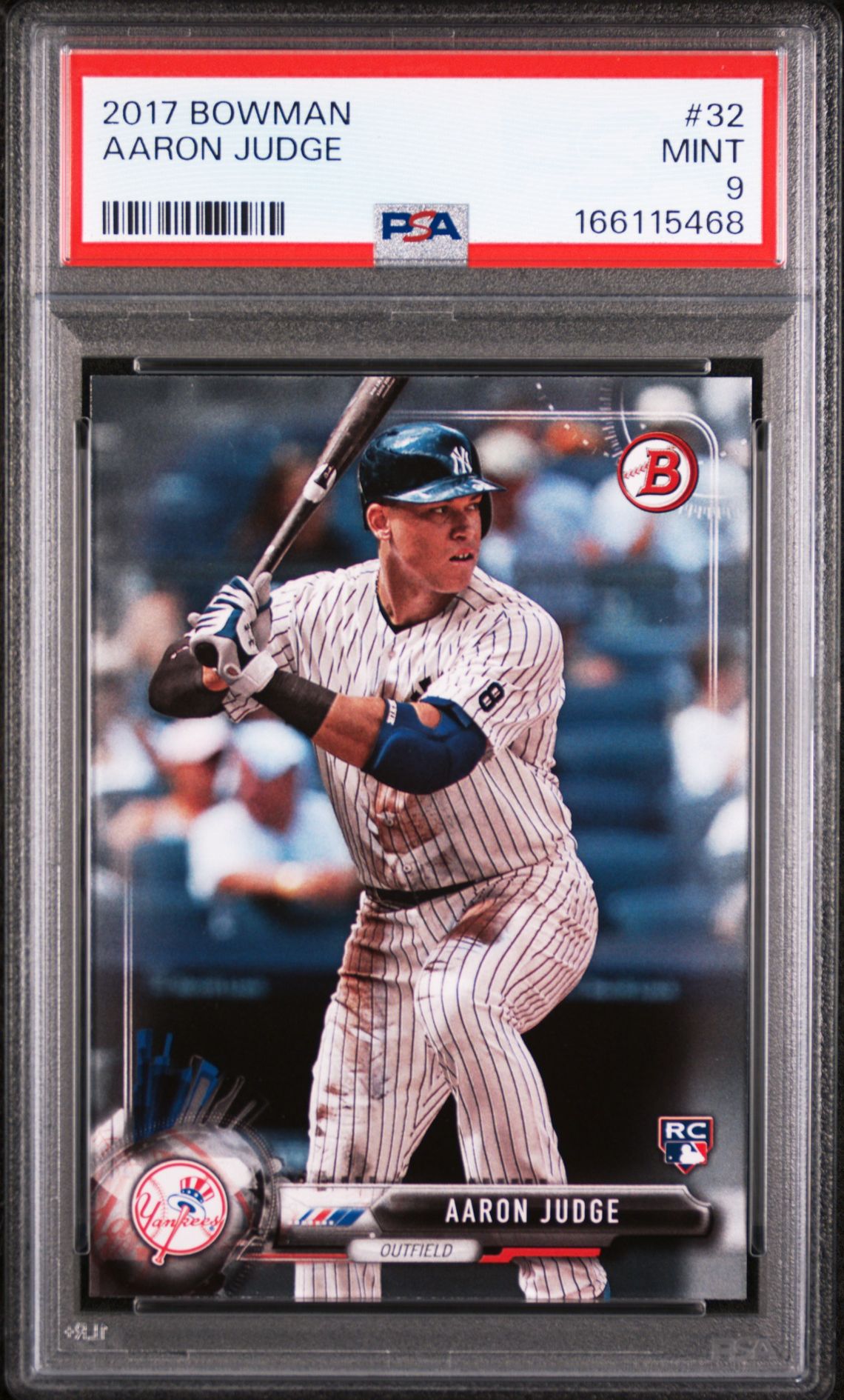 2017 Bowman Aaron Judge #32 Mint 9 front