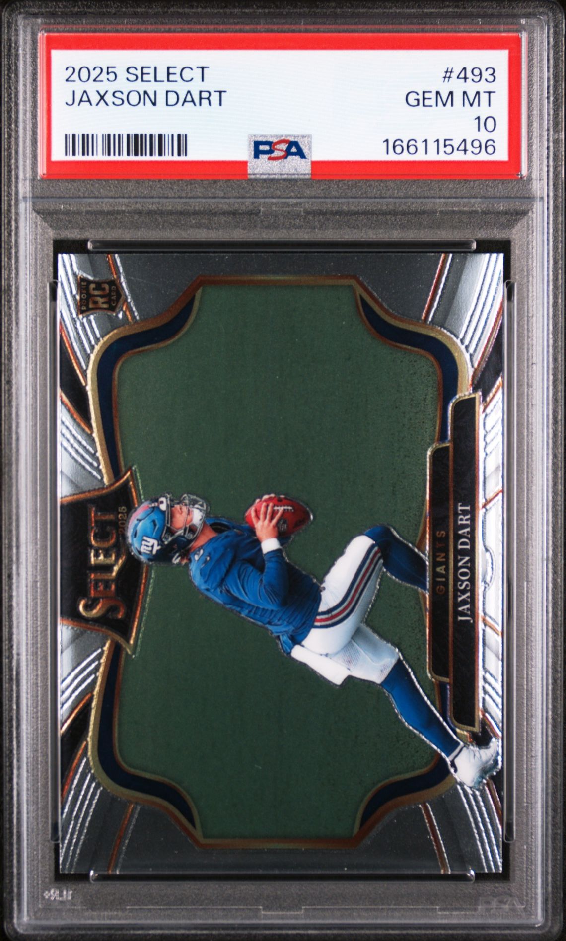 2025 PANINI SELECT JAXSON DART  493 GEM MT 10 front