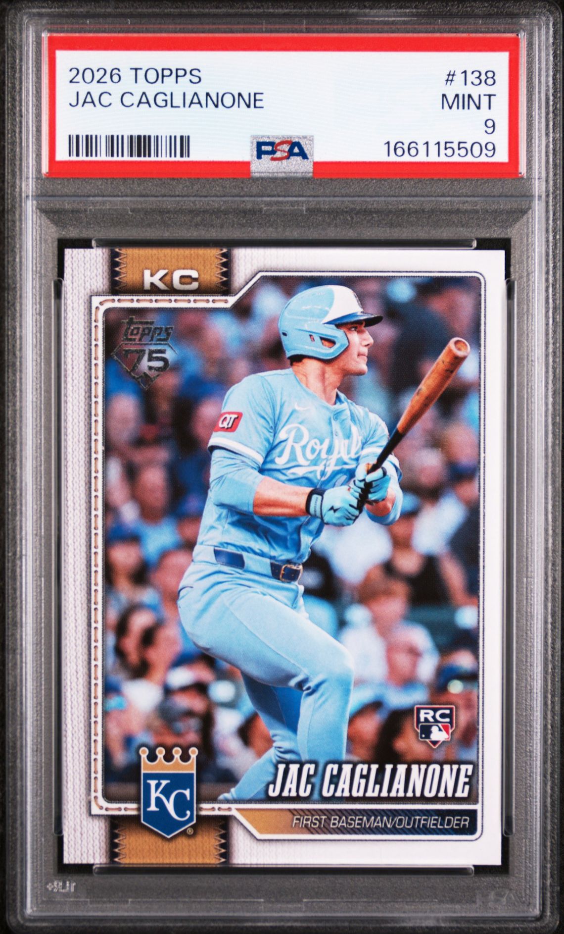2026 Topps Jac Caglianone #138 Mint 9 front