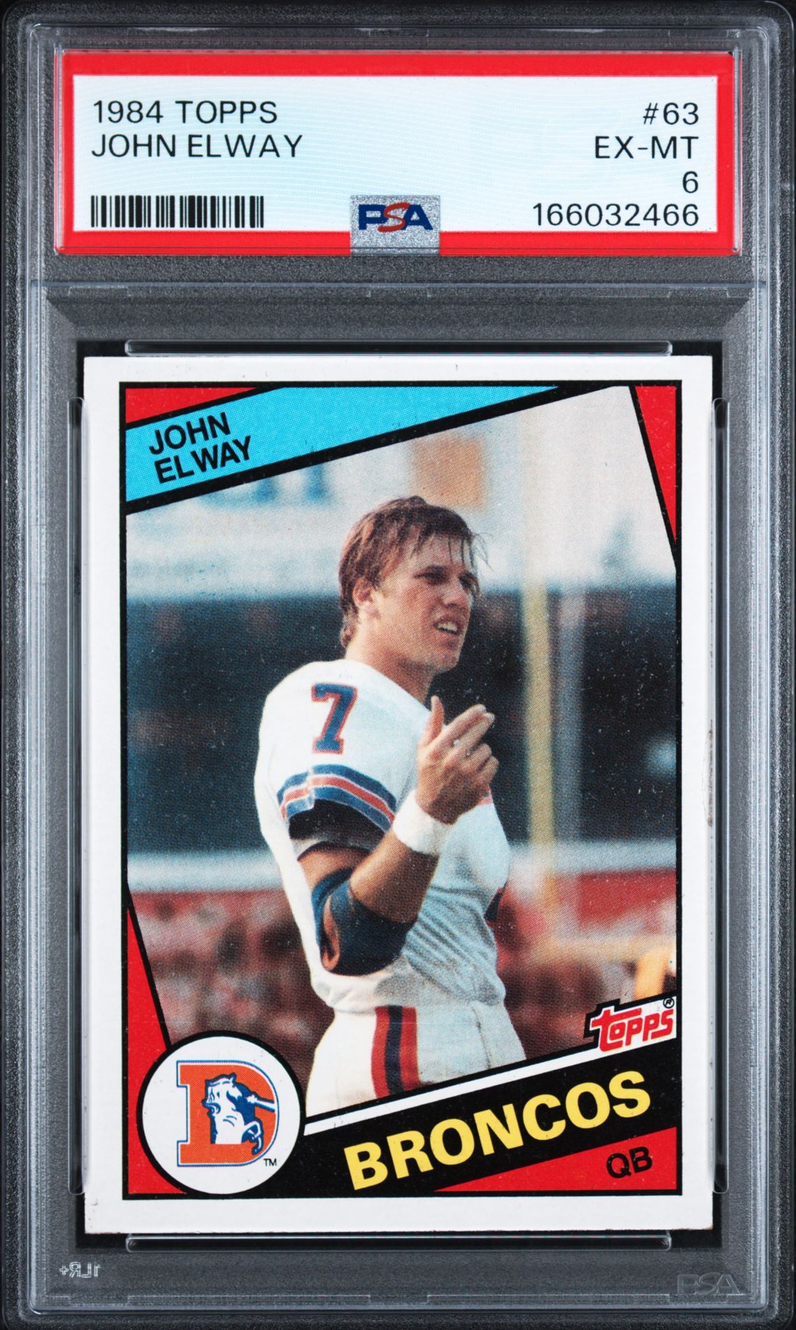 1984 Topps John Elway #63 Ex-Mt 6 front