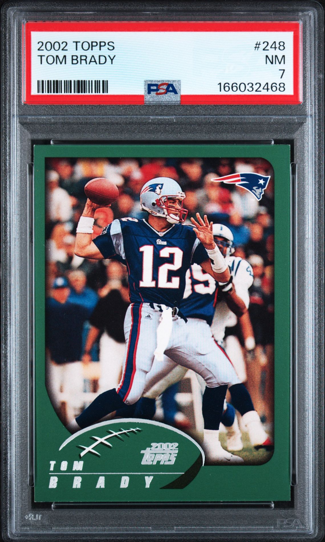 2002 Topps Tom Brady #248 Nm 7 front