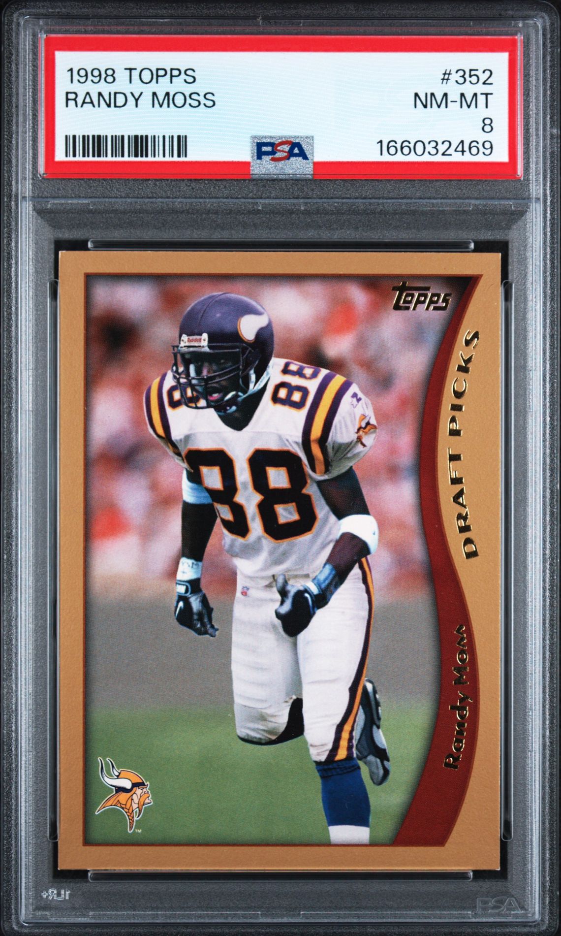 1998 Topps Randy Moss #352 Nm-Mt 8 front