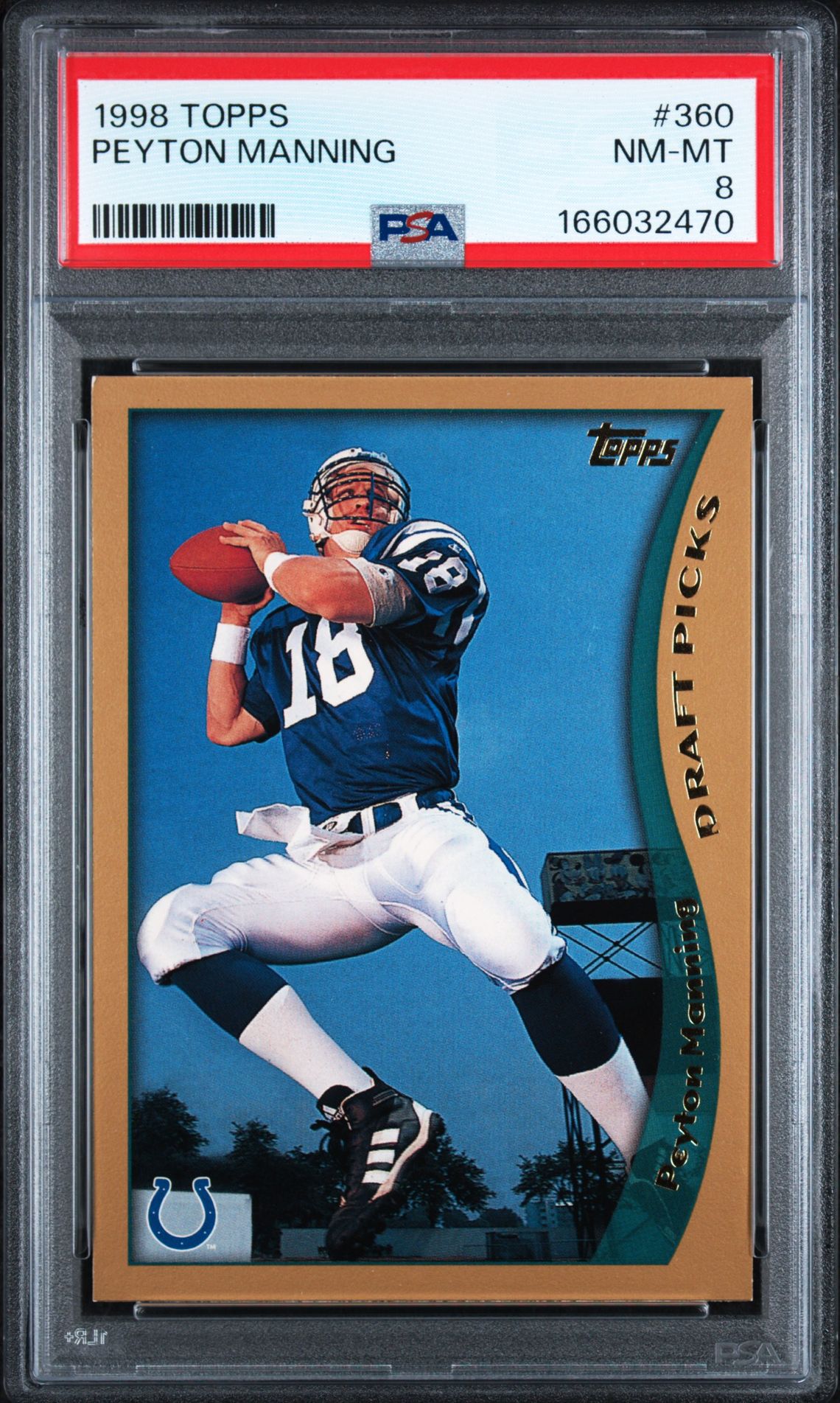1998 Topps Peyton Manning #360 Nm-Mt 8 front