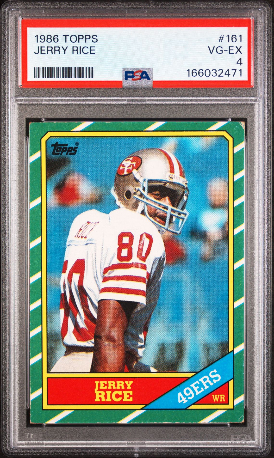 1986 Topps Jerry Rice #161 Vg-Ex 4 front
