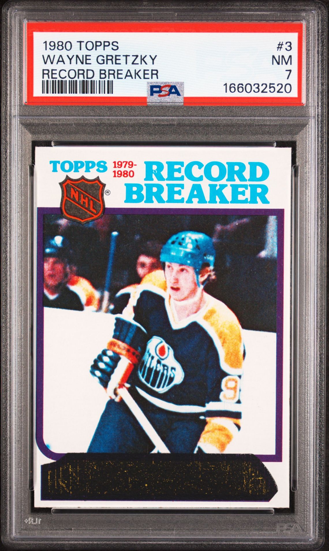 1980 Topps Wayne Gretzky #3 (Record Breaker) Nm 7 front