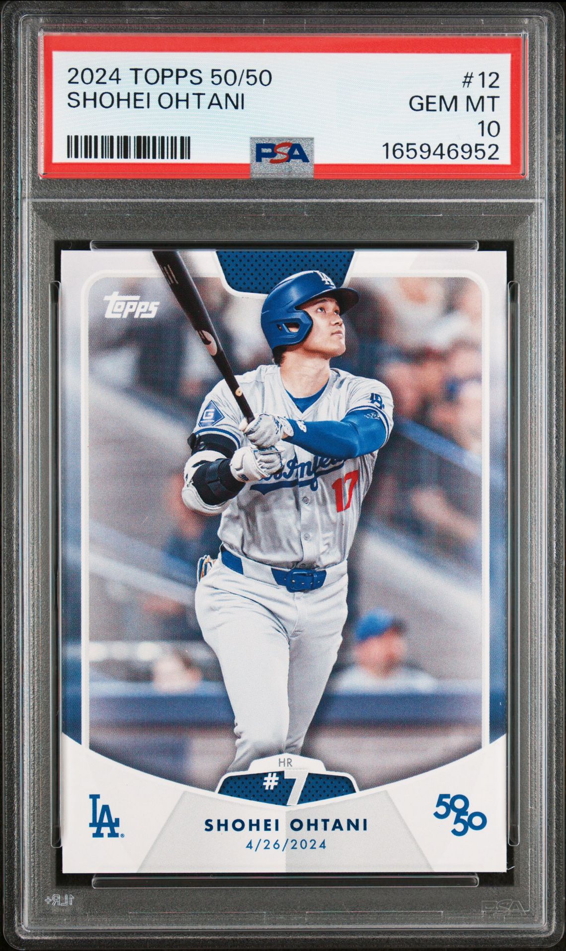 2024 Topps 50/50 Shohei Ohtani Shohei Ohtani #12 Gem Mt 10 front