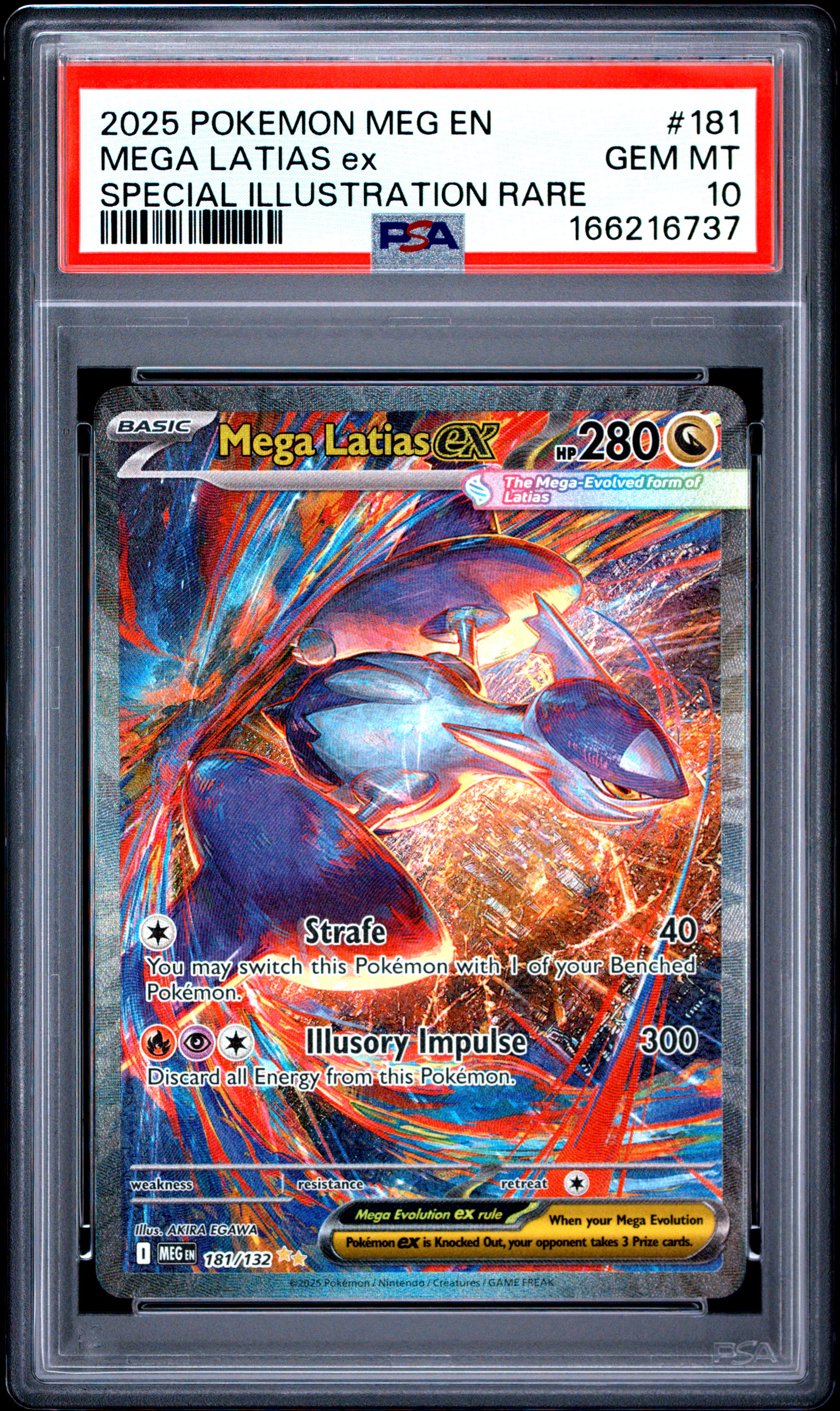 2025 #181 Mega Latias EX PSA 10 Meg EN-Mega Evolution