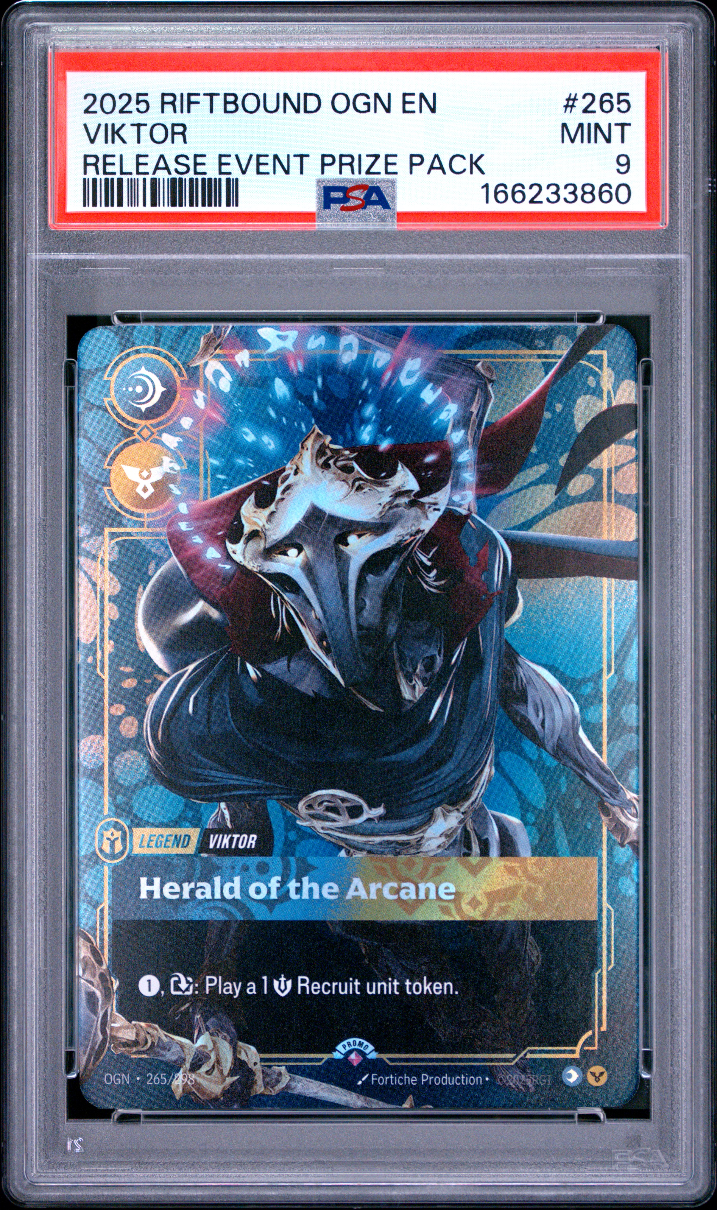 2025 #265 Viktor - Herald of the Arcane PSA 9 Riftbound: League of Legends Ogn-Origins