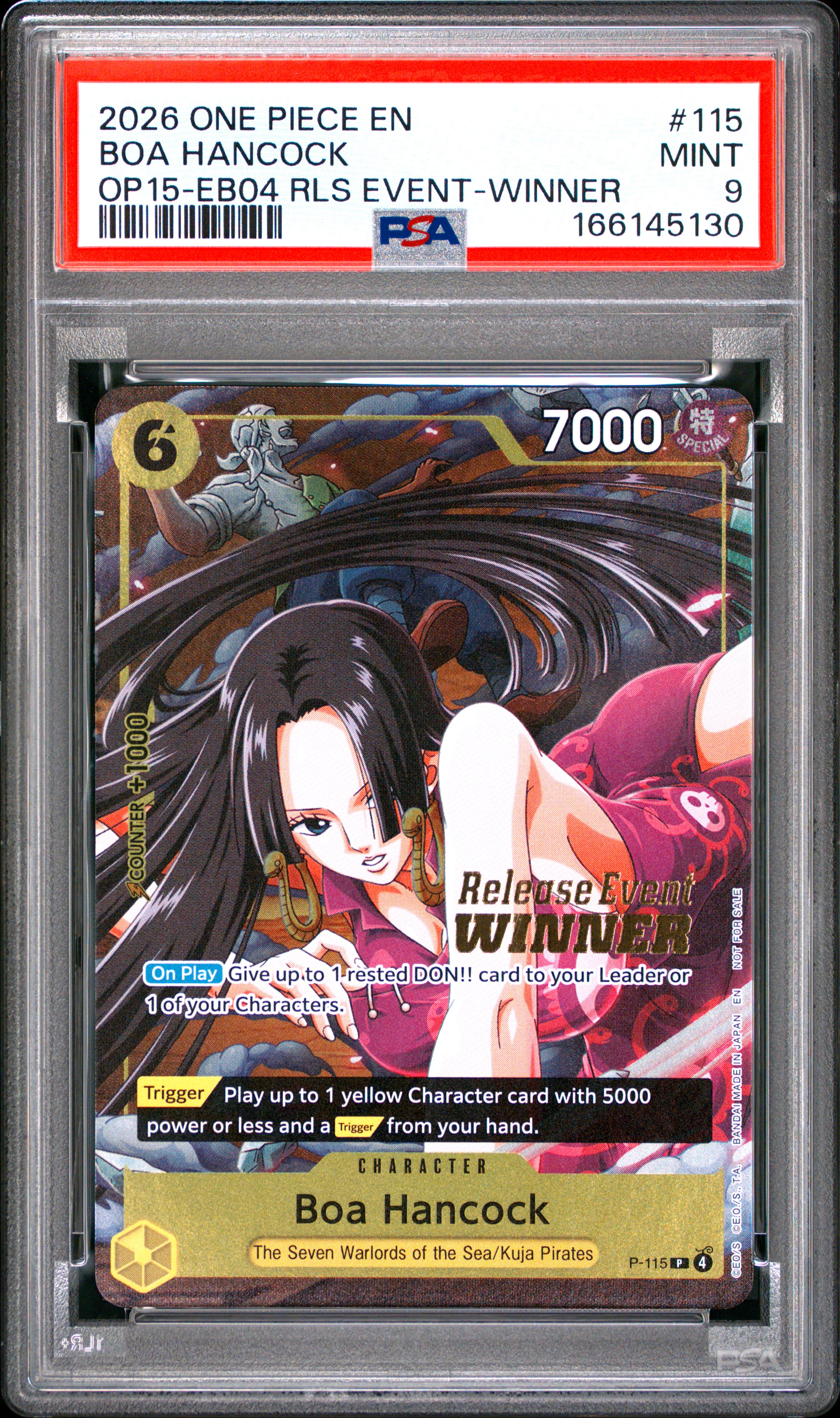 2026 #115 Boa Hancock PSA 9 One Piece Promos