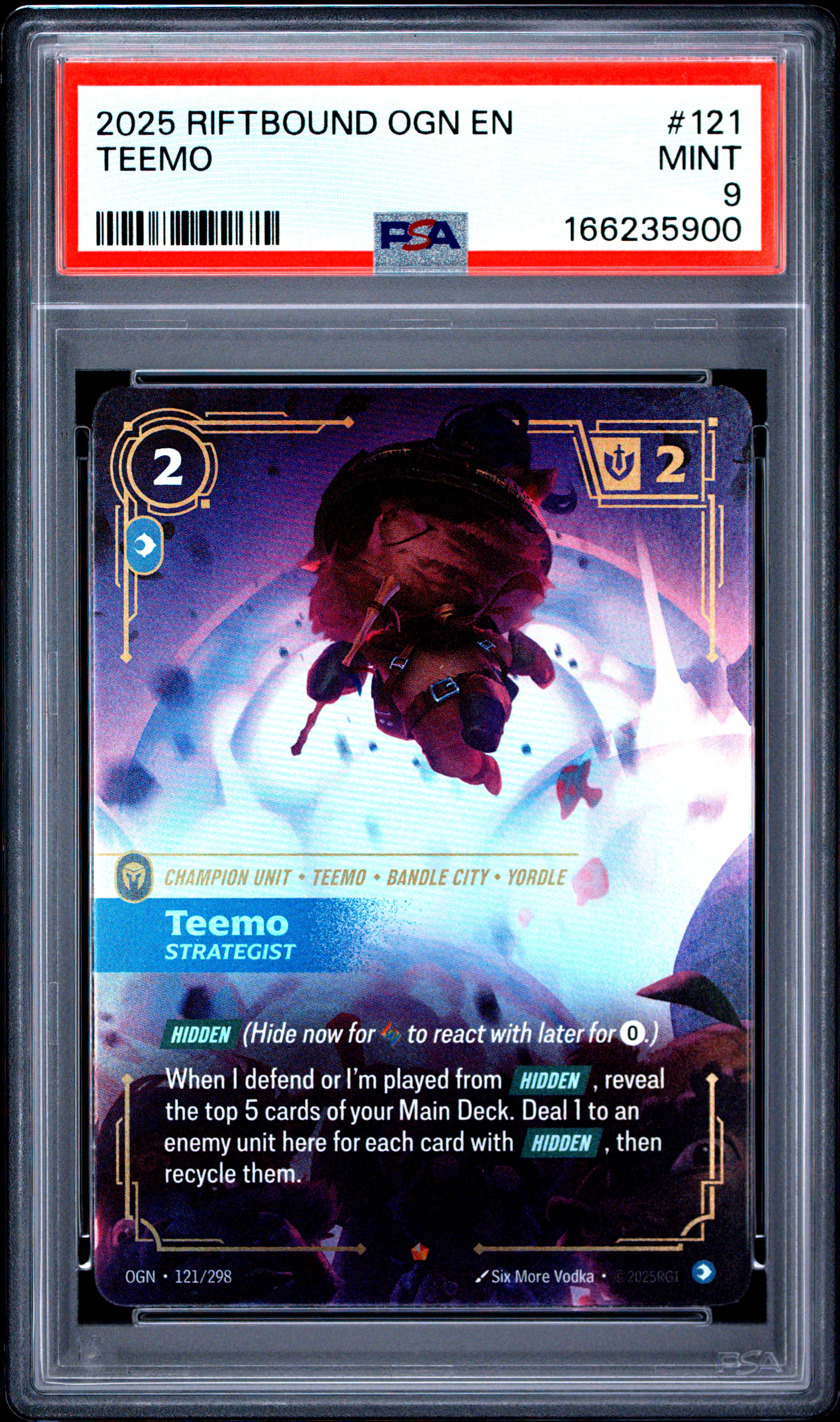 2025 #121 Teemo - Strategist PSA 9 Riftbound: League of Legends Ogn-Origins