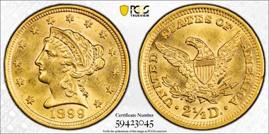 1899 $2.50 MS61