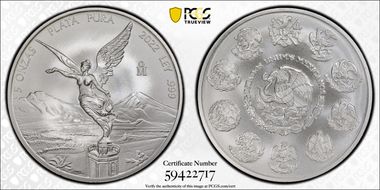 2022-Mo 5 Onza Libertad Ag MS69