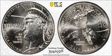2026-D 50C Enduring Liberty MS64